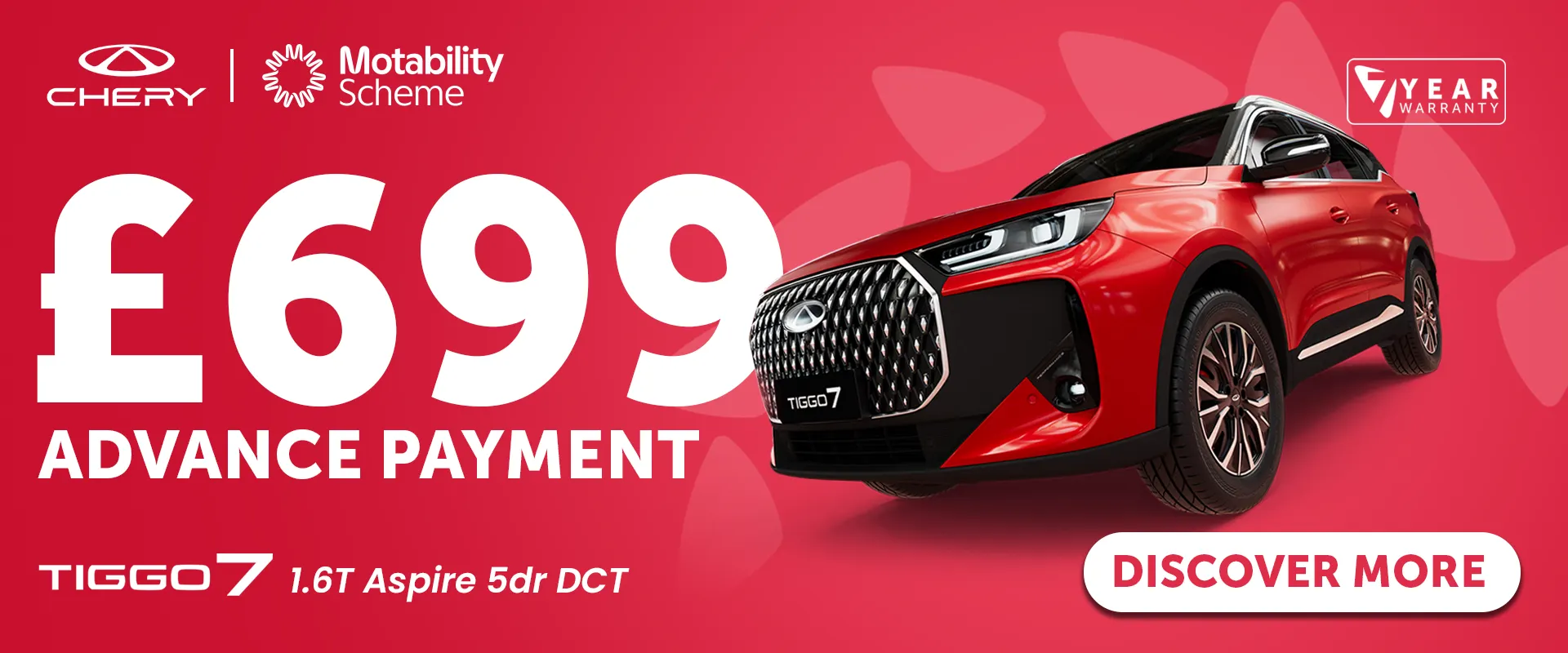 Chery Tiggo 7 Motability Offer