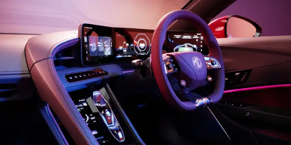 MG Cyberster interior technology
