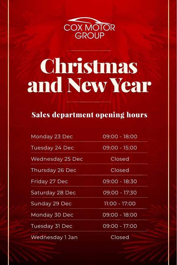 Xmas Opening Hours