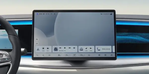 BYD SEALION 7 rotating touchscreen and connected infotainment system