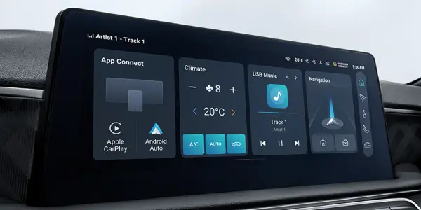 MG3 interior and technology